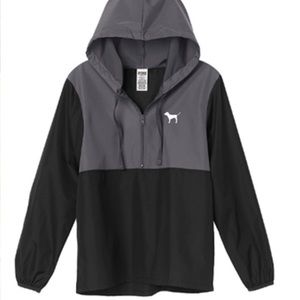 Victoria’s Secret PINK windbreaker half zip jacket
